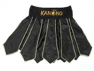 Kanong Gladiator Muay Thai Shorts : KNS-142 Black